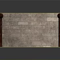 Wooden furniture with posts and finials on both ends featuring a rustic platform base