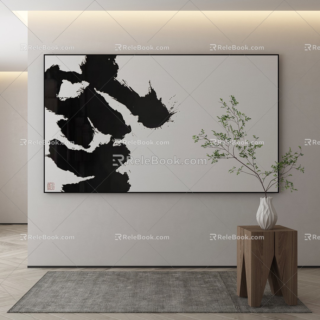 New Chinese Decorative Painting 3d model