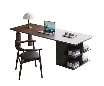 Modern Desk Chair Desk 3d model