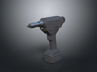 Modern Cordless Electric Drill Tool With Ergonomic Handle And Battery Pack Design 3d model