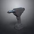 Modern Cordless Electric Drill Tool With Ergonomic Handle And Battery Pack Design 3d model