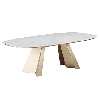 Modern Simple Light Luxury Dining Table Dining Table Simple Dining Table Light Luxury Table 3d model