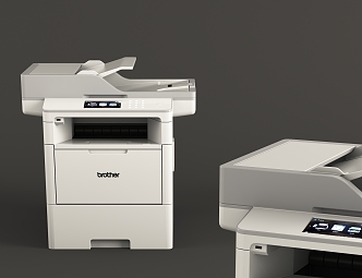 modern printer floor type printer 3d model