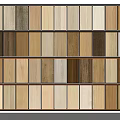 Various Wooden Wall Paneling Samples in Different Colors for Interior Design 3d model
