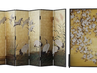 new chinese style screen 3d model