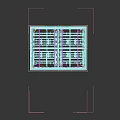 Sturdy Black Metal Grid Structure Featuring Square Frame And Lattice Design Elements