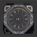 Multi Faced Polyhedron Clock With Modern Design And Roman Numerals For Daily Use