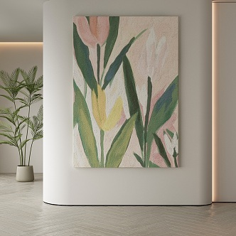 modern decorative painting 3d model