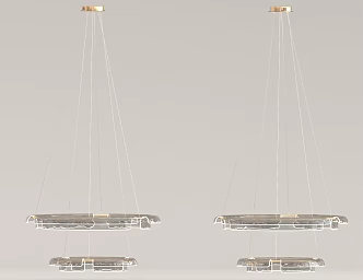 chandelier crystal lamp 3d model