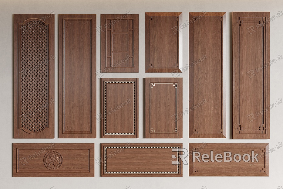 New Chinese Style Cabinet Door Panel Cabinet Door Panel Wardrobe Door Decorative Cabinet Door model