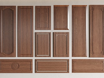 New Chinese Style Cabinet Door Panel Cabinet Door Panel Wardrobe Door Decorative Cabinet Door 3d model