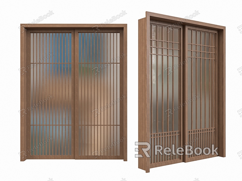 New Chinese-style sliding door model