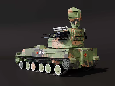 Anti-aircraft vehicle PGZ 3d model