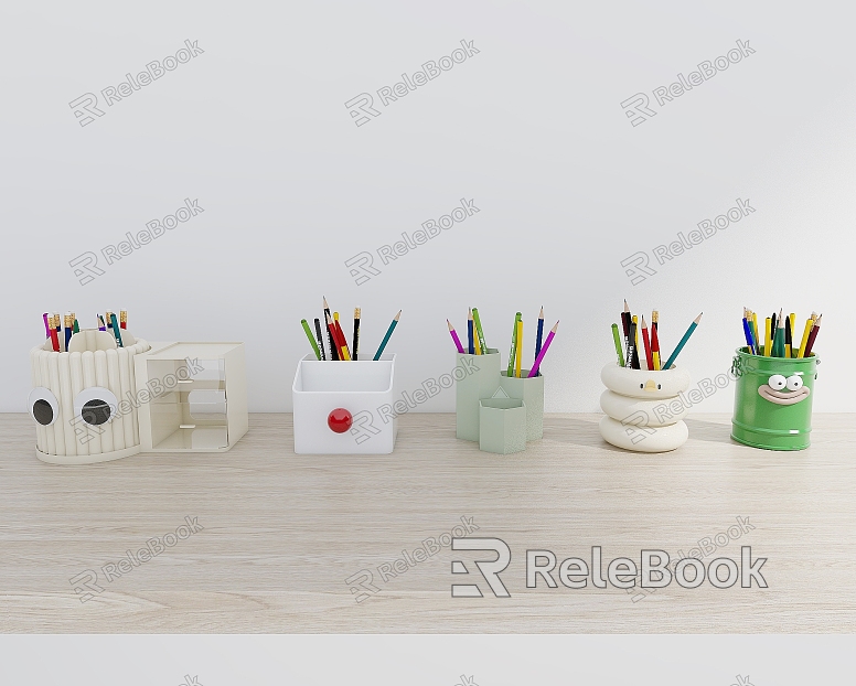 Pen container office supplies stationery cute pen container children's color pen pen model