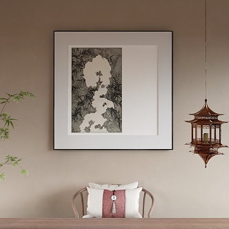 New Chinese Decorative Painting 3d model