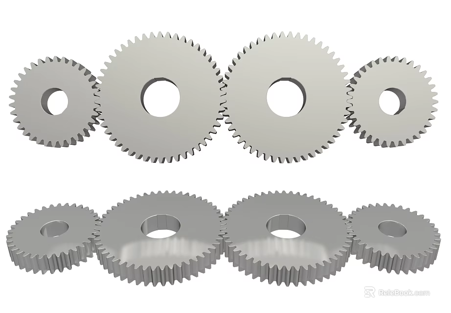 High Quality Hardware Tools Metal Gears With Different Sizes And Precision Teeth 3d model 