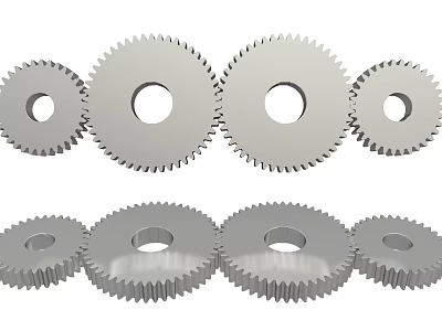 High Quality Hardware Tools Metal Gears With Different Sizes And Precision Teeth 3d model