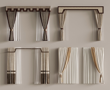 Curtains 3d model