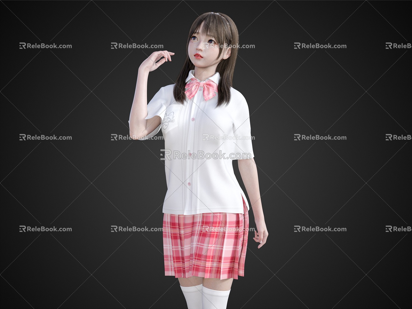 Pure Girl Student Dress Cute Girl model