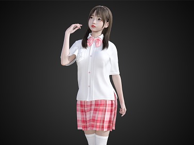 Pure Girl Student Dress Cute Girl model