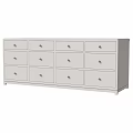Sleek White Modern Storage Cabinet With Multiple Drawers For Home Organization