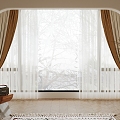 Curtain cloth curtain 3d model