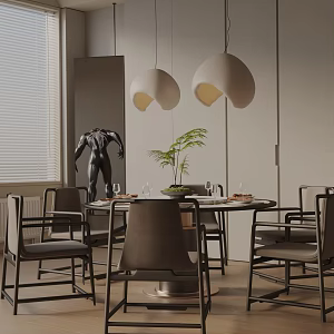 Modern table combination 3d model