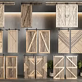 Diverse Rustic Wooden Barn Doors With Unique Panel Patterns For Interior
