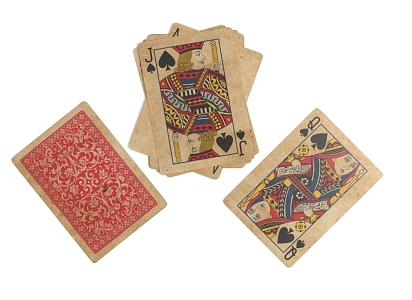 Old Playing Cards Modern Playing Cards 3d model