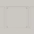 Elegant Gypsum Molding Design For Interior Wall With Decorative Frames