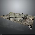 Wood and Stone Crafted Decorative Piece Featuring Natural Texture Details