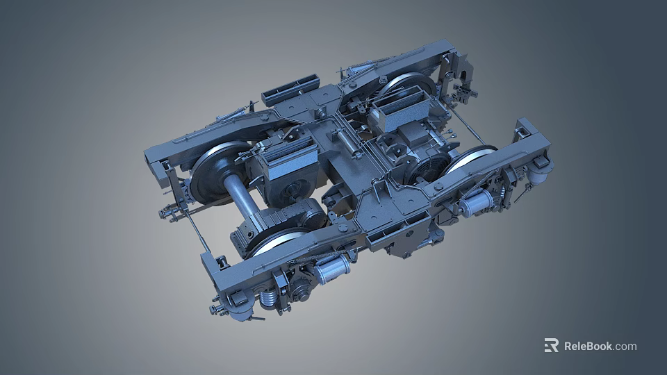 Heavy Duty Industrial Equipment Featuring Metal Frame Mechanical Components And Precision Engineering Structure 3d model 