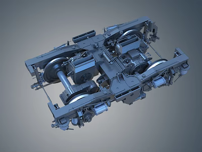 Heavy Duty Industrial Equipment Featuring Metal Frame Mechanical Components And Precision Engineering Structure 3d model