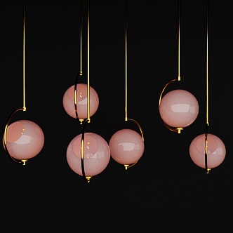 Modern chandelier 3d model