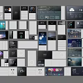 Modern Smart Home Switch Panels With Digital Display Temperature Time And Multiple Designs