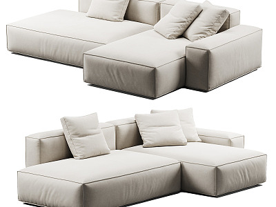 modern corner sofa 3d model