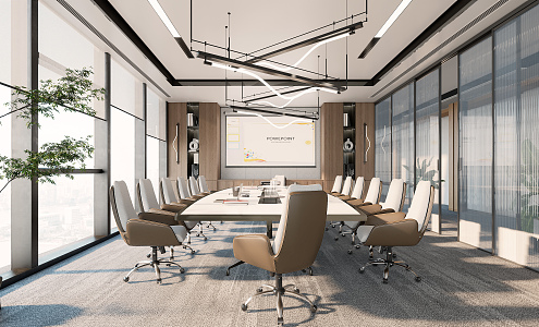 Modern Conference Room 3d model