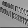 Elegant Black Metal Railings With Various Decorative Designs For Home And Building