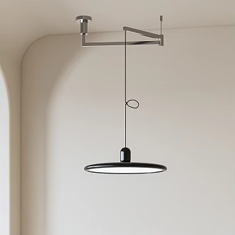 Modern UFO Light Restaurant Chandelier Frisbee Light Shift Chandelier Restaurant Disc Light 3d model