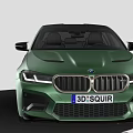 Green Sports Sedan With Aggressive Front Design Sleek Body And Alloy Wheels