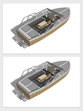 Modern Yacht 3d model