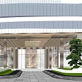 Modern Gate High-end Hotel Gate 3d model
