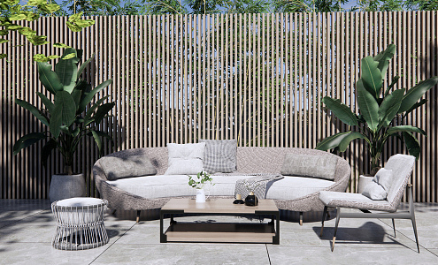 Modern outdoor sofa 3d model