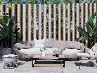 Modern outdoor sofa 3d model