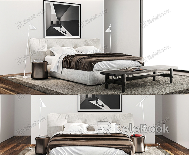 Modern Double Bed model