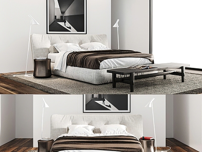 Modern Double Bed model