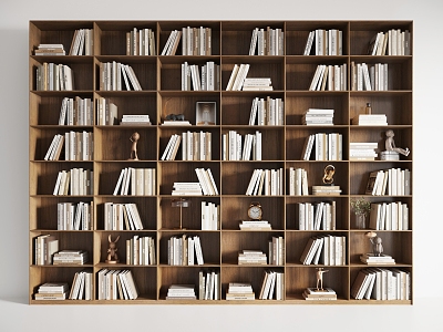 Modern bookcase 3d model