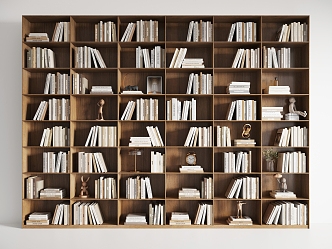 Modern bookcase 3d model