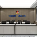 Traffic Police Team Meeting Room Monitoring Room Multifunctional Room Police Station Traffic Police Brigade Command Room 3d model