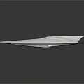 Futuristic Silver Streamlined Concept Vehicle Design With Shiny Aerodynamic Cockpit Structure